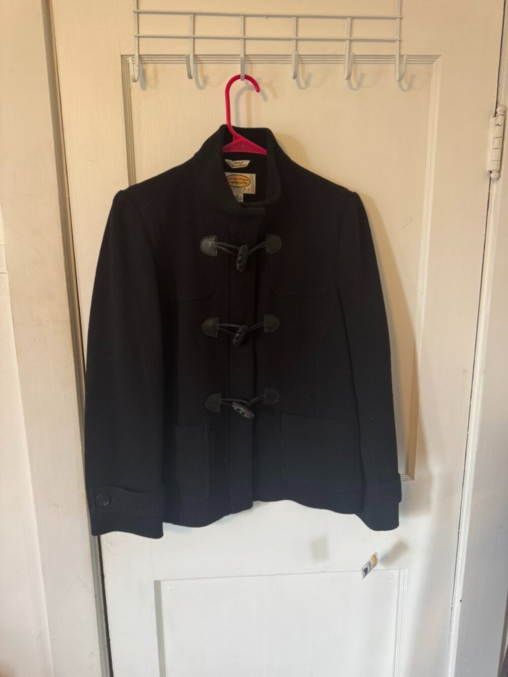 Talbot's Black Italian Wool Jacket. Size 12 Petite.  New with tags.